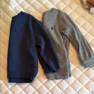 Ralph Lauren Kids' Navy and Gray Crewneck Sweaters